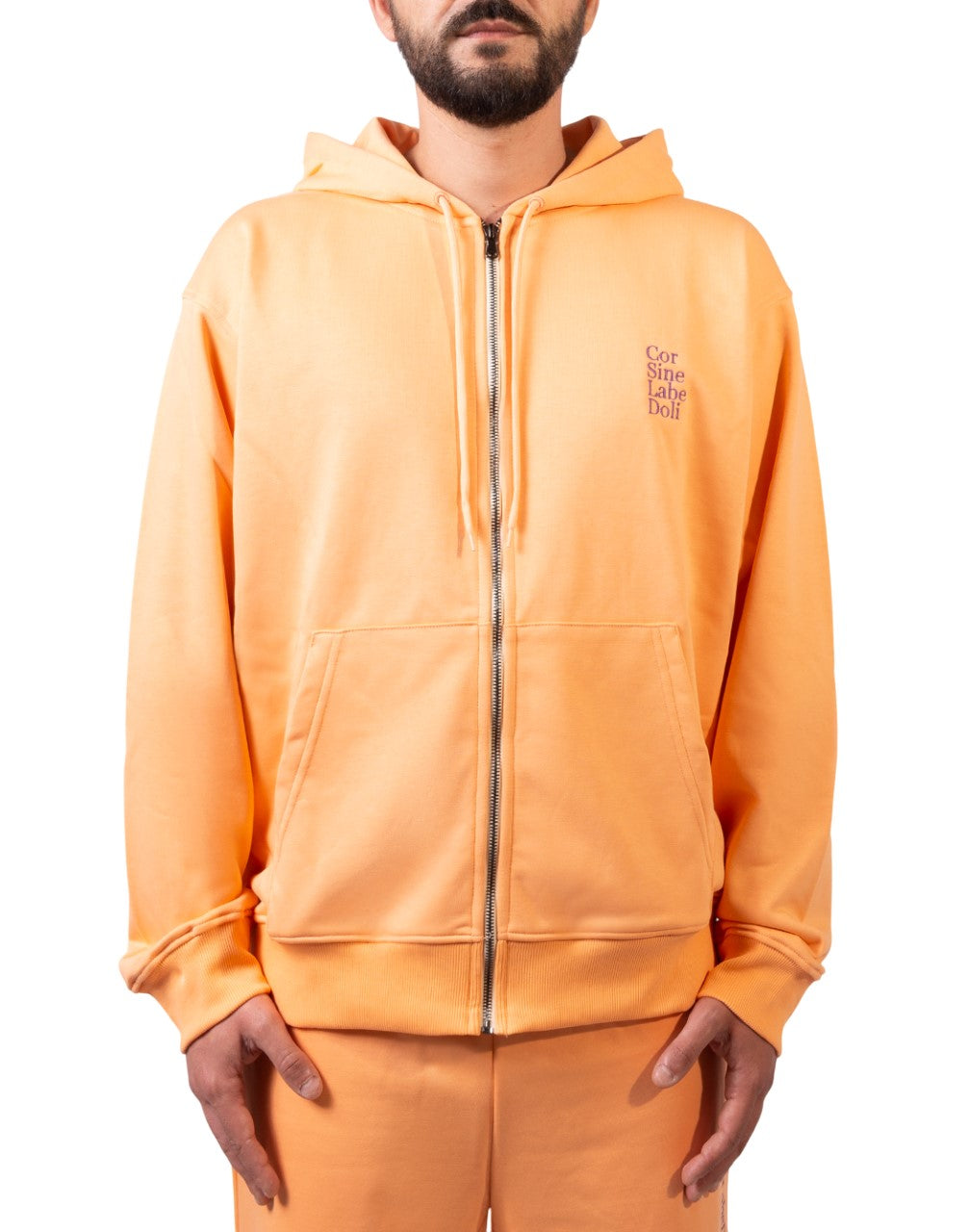 Corsinelabedoli FELPA CON CAPPUCCIO Arancione