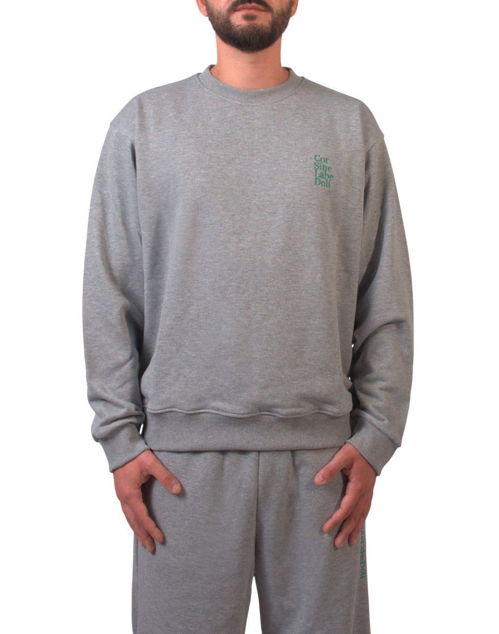 Corsinelabedoli FELPA CON LOGO Grigio