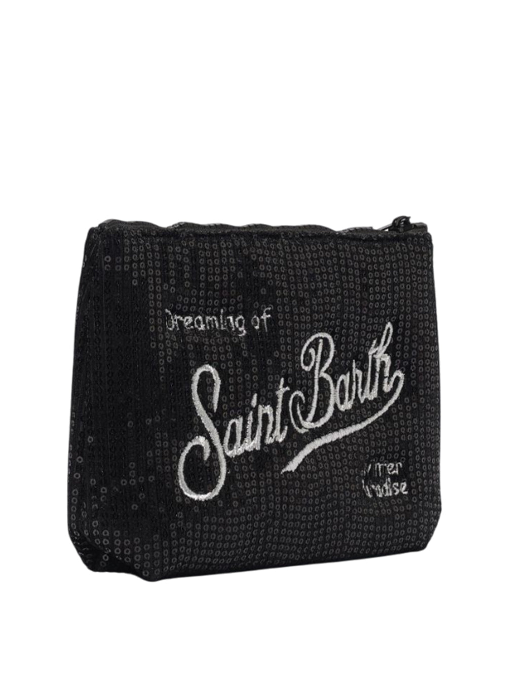 Mc2 Saint Barth POCHETTE ALINE VELVET STRASS Nero