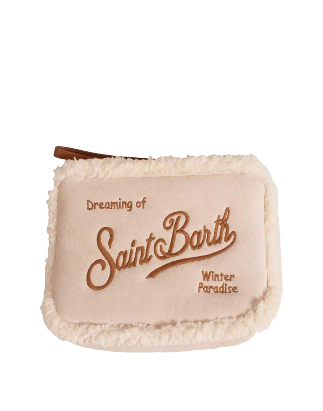 Mc2 Saint Barth POCHETTE ALINE SHEARLING Neutro