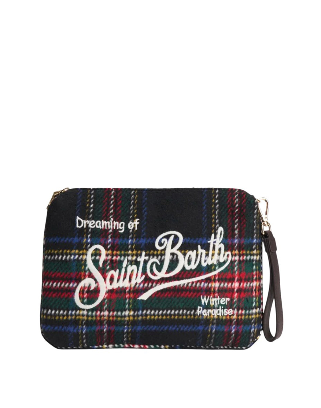 Mc2 Saint Barth POUCH A TRACOLLA PARISIENNE WOOL Rosso