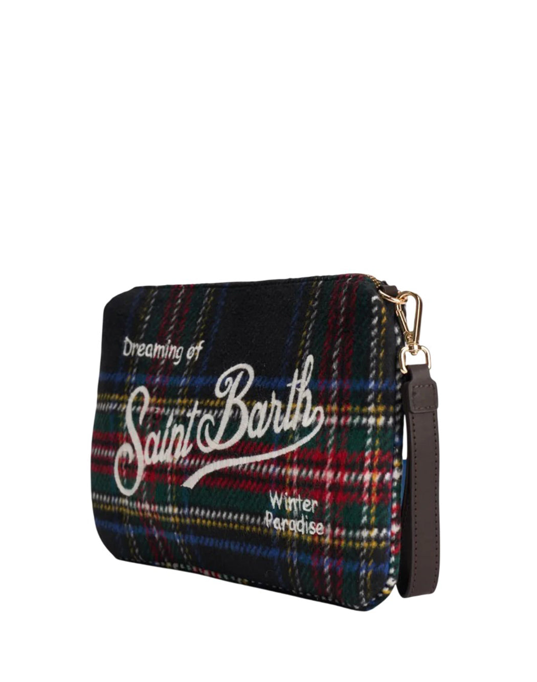 Mc2 Saint Barth POUCH A TRACOLLA PARISIENNE WOOL Rosso