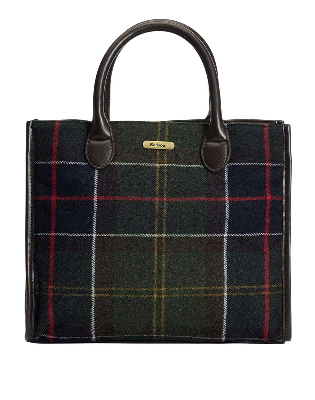 Barbour BORSA TOTE BARRHILL IN TARTAN Verde
