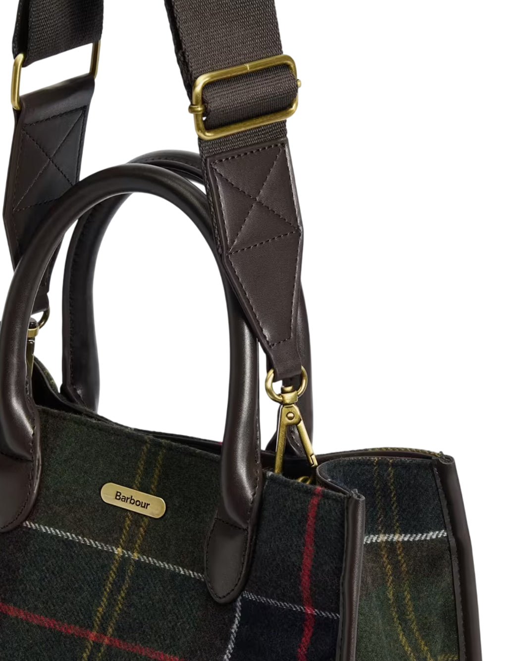 Barbour BORSA TOTE BARRHILL IN TARTAN Verde