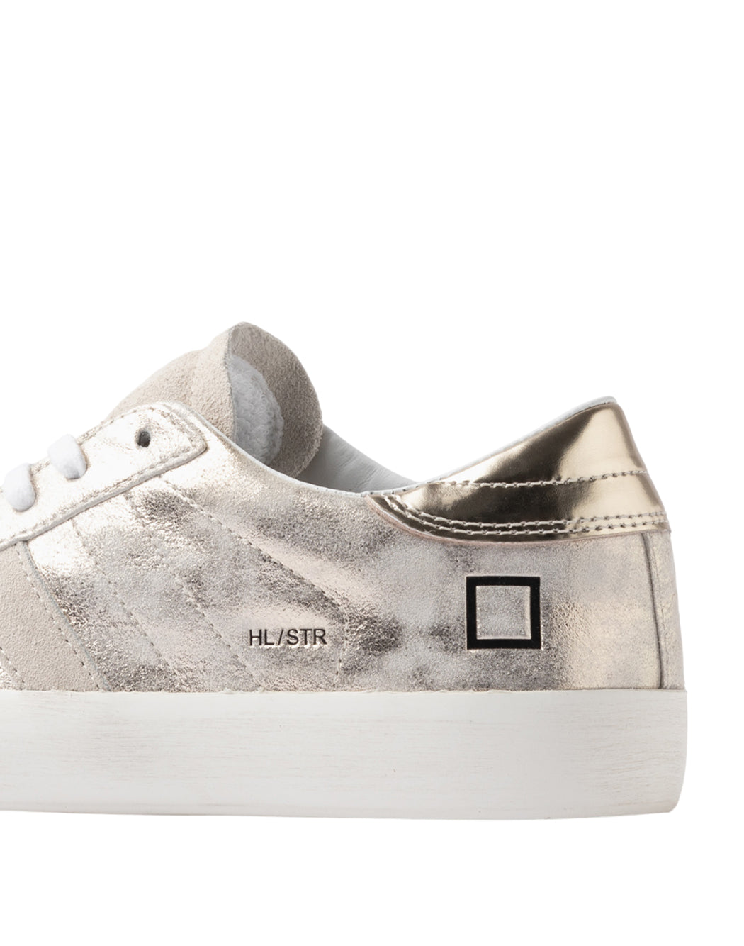 "D.a.t.e. SNEAKER "HILL LOW STARDUST PLATINUM" Argento"