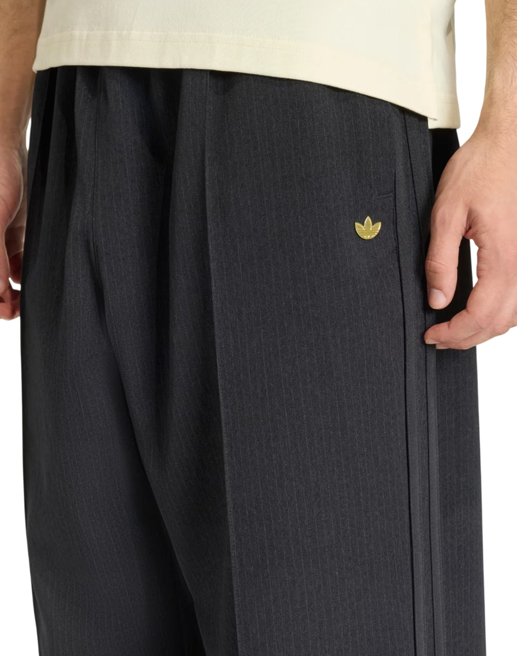Adidas FIREBIRD LOOSE PINSTRIPES PANTS Black