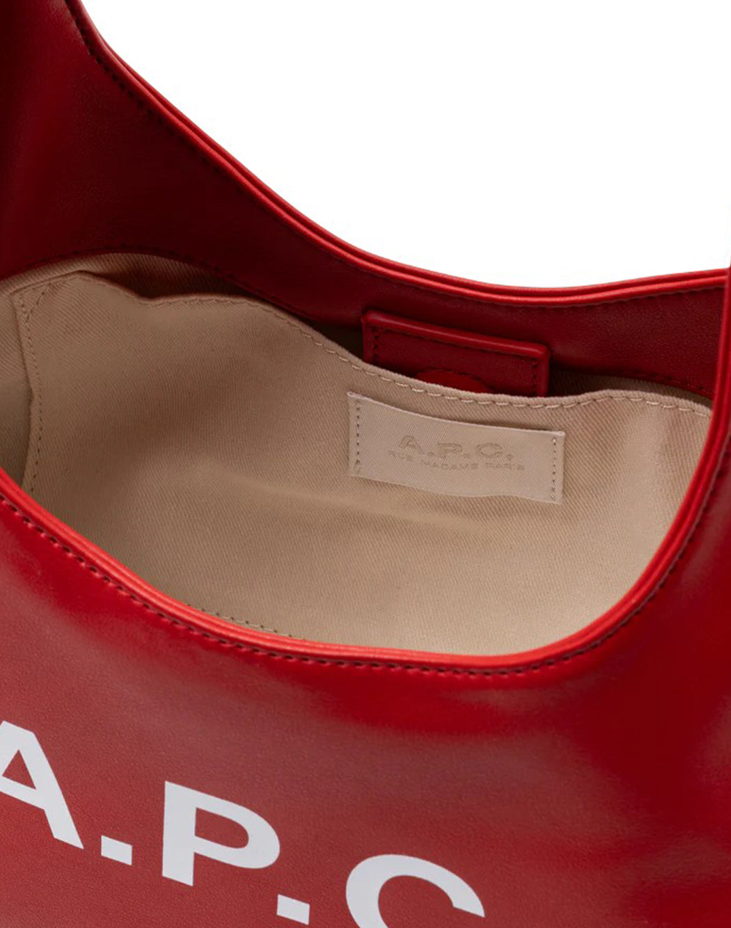 "A.p.c. BORSA "BABY NINON" Rosso"