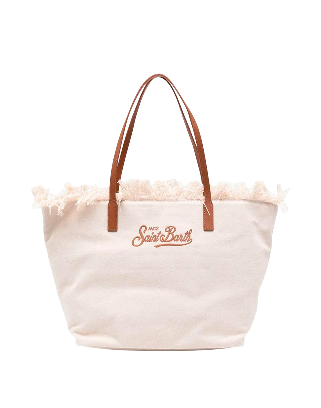 Mc2 Saint Barth BORSA CITY BAG FRINGE Neutro