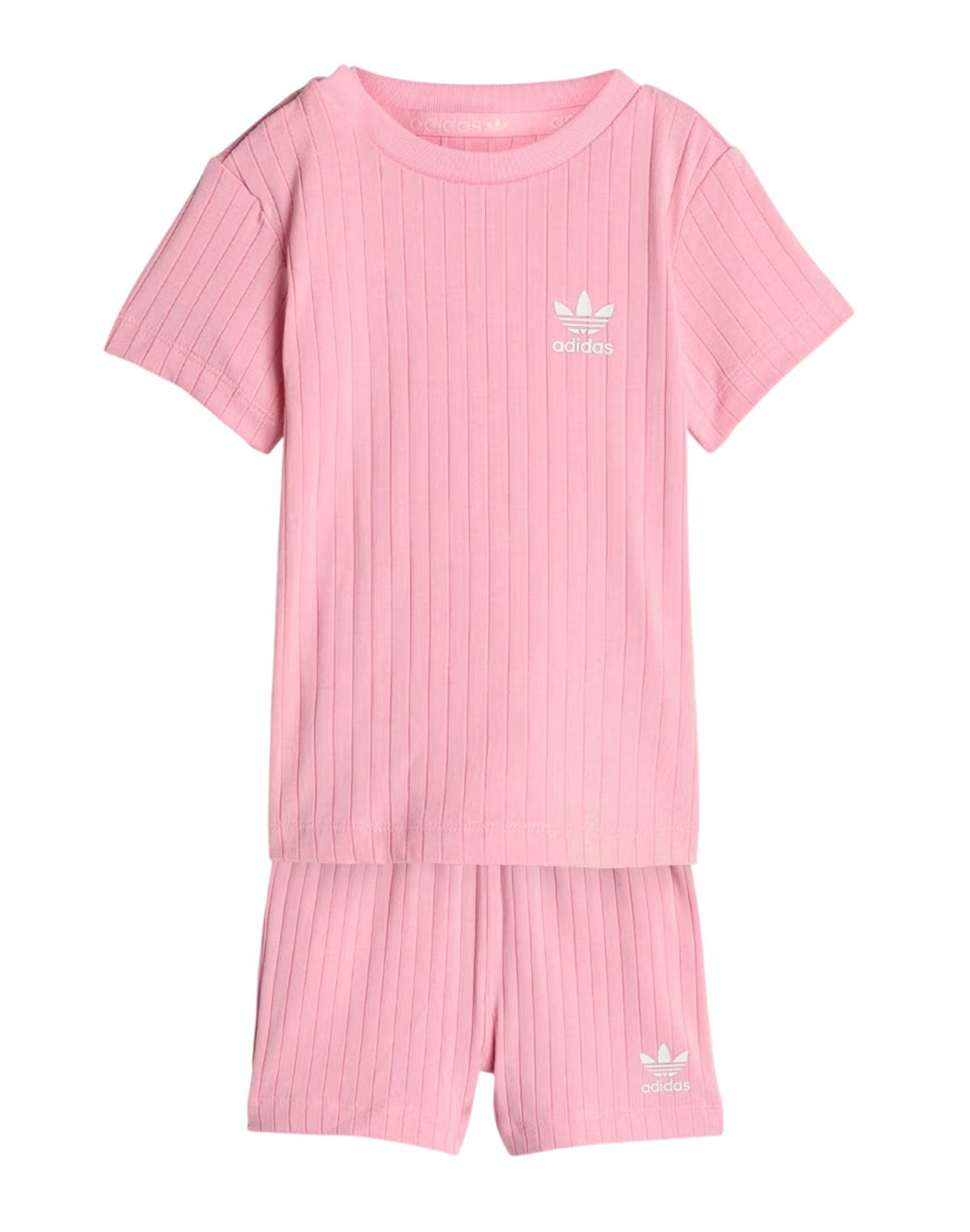 Adidas SET T-SHIRT E SHORT CON LOGO Rosa