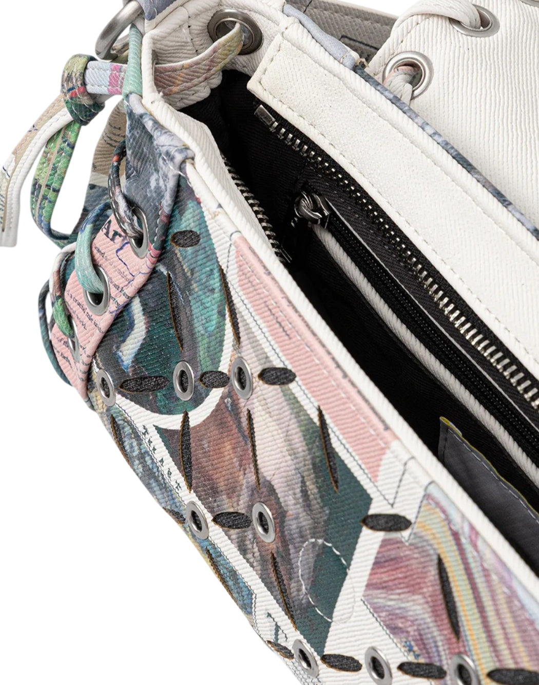 Desigual BORSA CON STAMPA GIORNALE Multicolor
