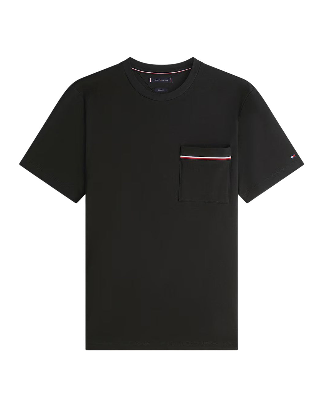 T-SHIRT CON TASCA CON RIGA GLOBAL