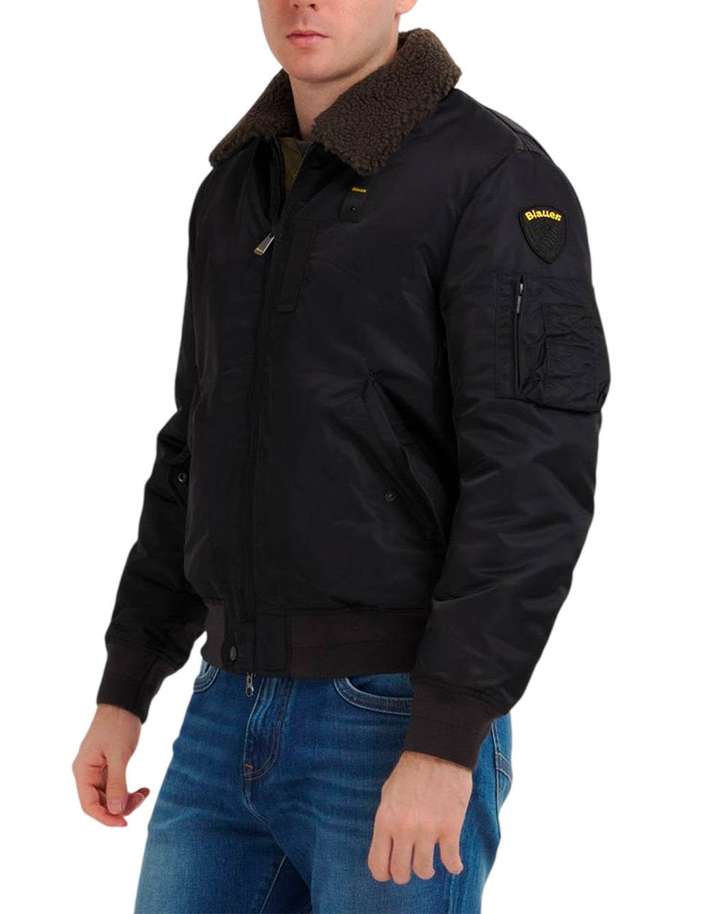 Blauer Piumini corti da Uomo Blauer, colore Nero Nero