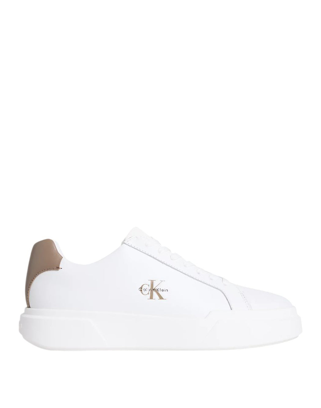 SNEAKERS CALVIN KLEIN CHUNKY CUPSOLE LACEUP LTH DESERT TAUPE - YM0YM01344