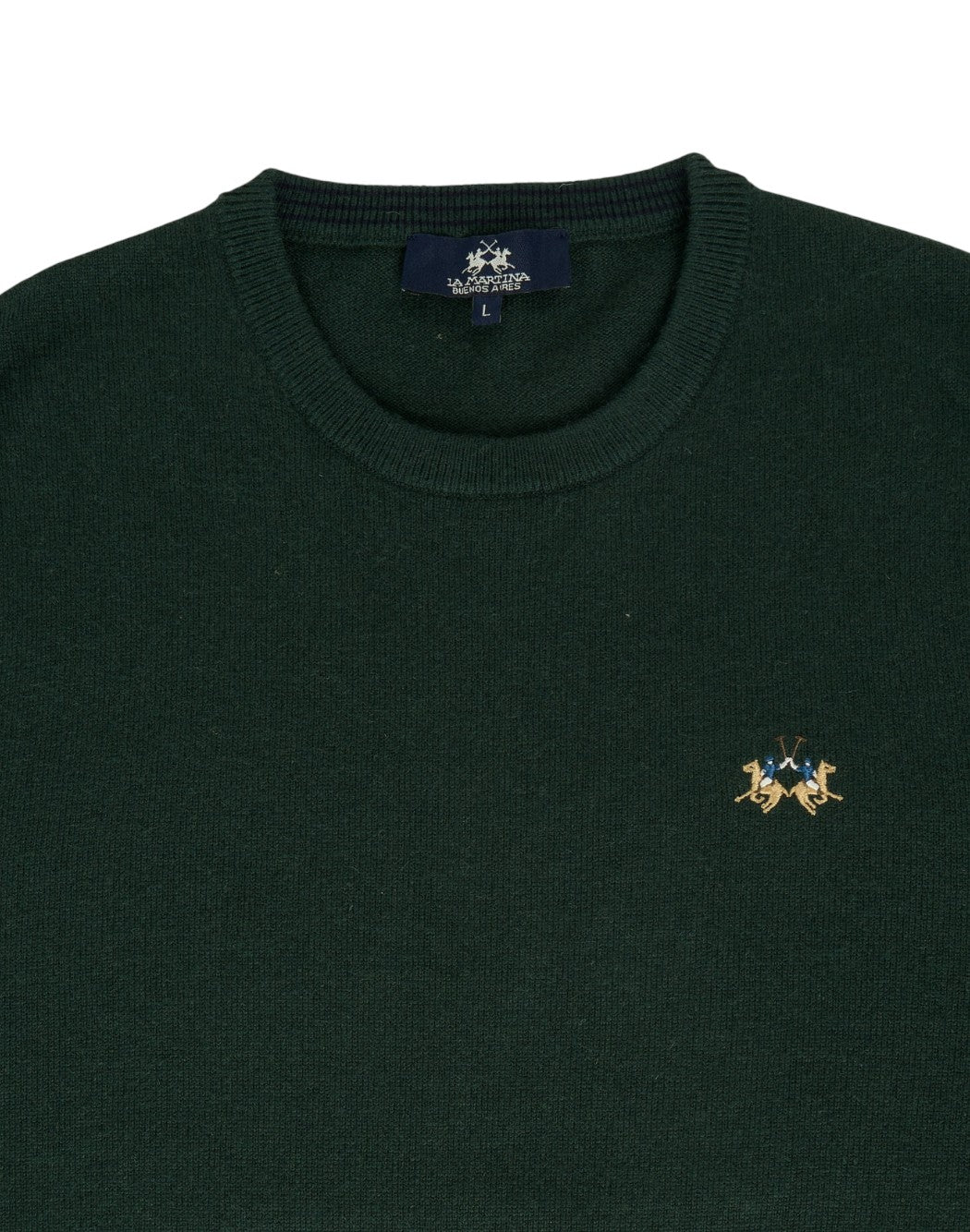 La Martina Maglie girocollo da Uomo La martina, colore Verde Verde