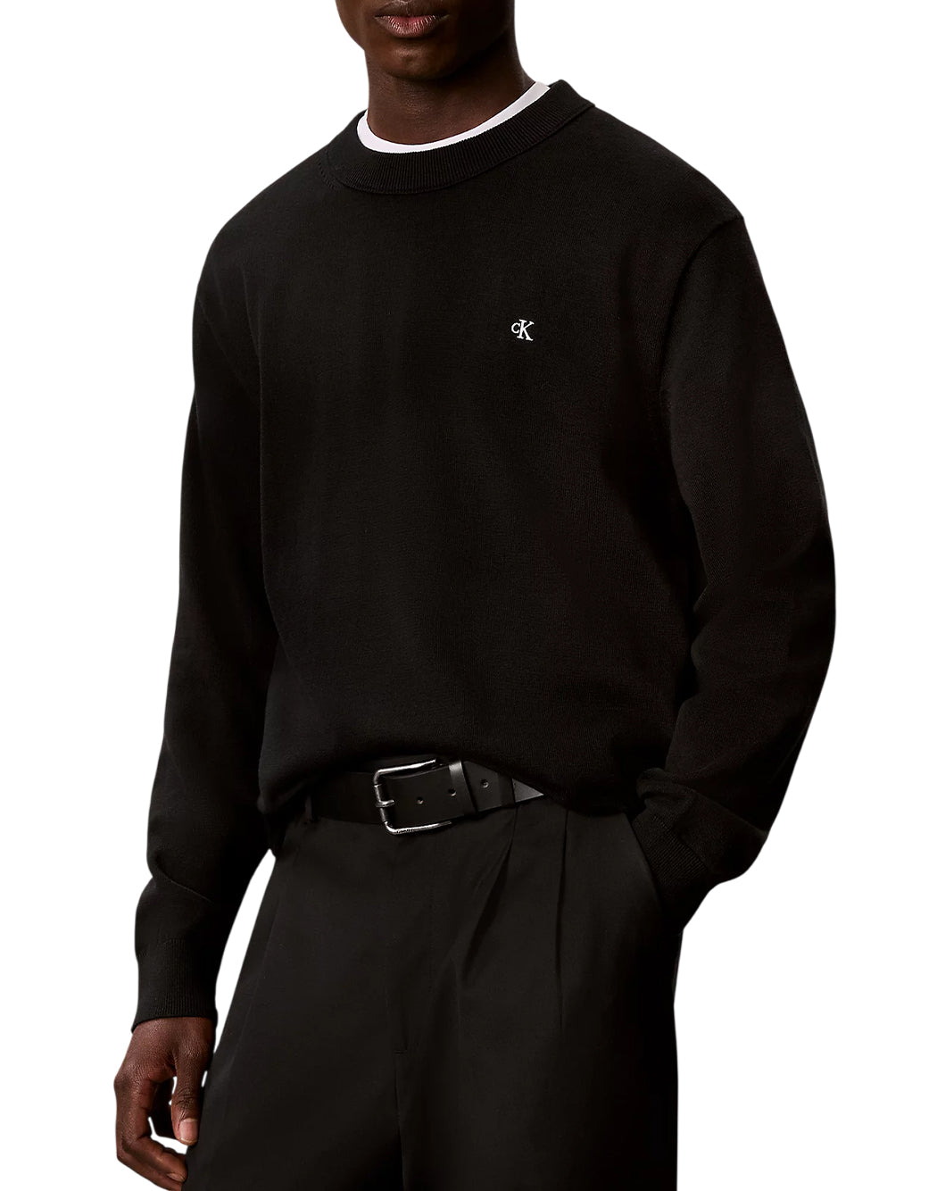 Calvin Klein Jeans Maglie girocollo da Uomo Calvin klein jeans, colore Nero Nero