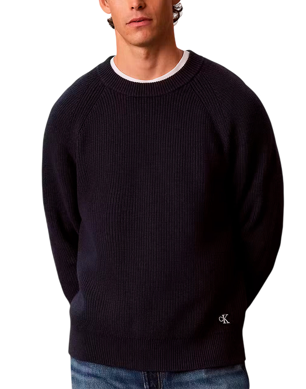 Calvin Klein Jeans Maglie girocollo da Uomo Calvin klein jeans, colore Blu Blu