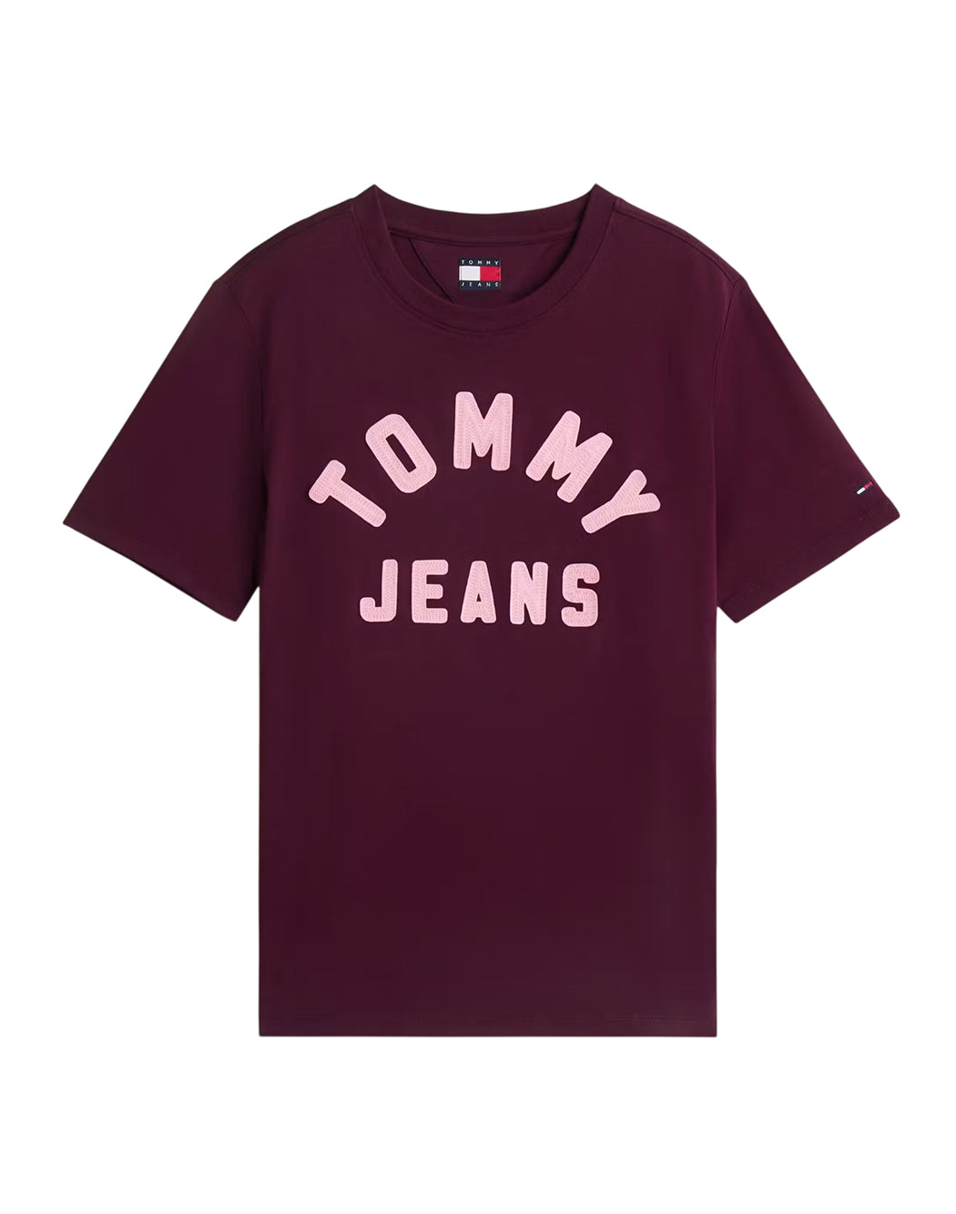 Tommy Hilfiger Jeans T-SHIRT CON STAMPA A CONTRASTO Rosso
