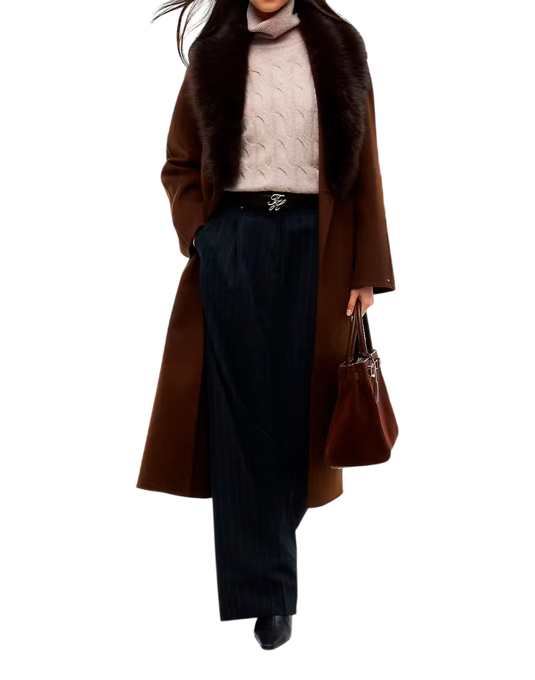 Tommy Hilfiger Cappotti lunghi da Donna Tommy hilfiger, colore Marrone Marrone