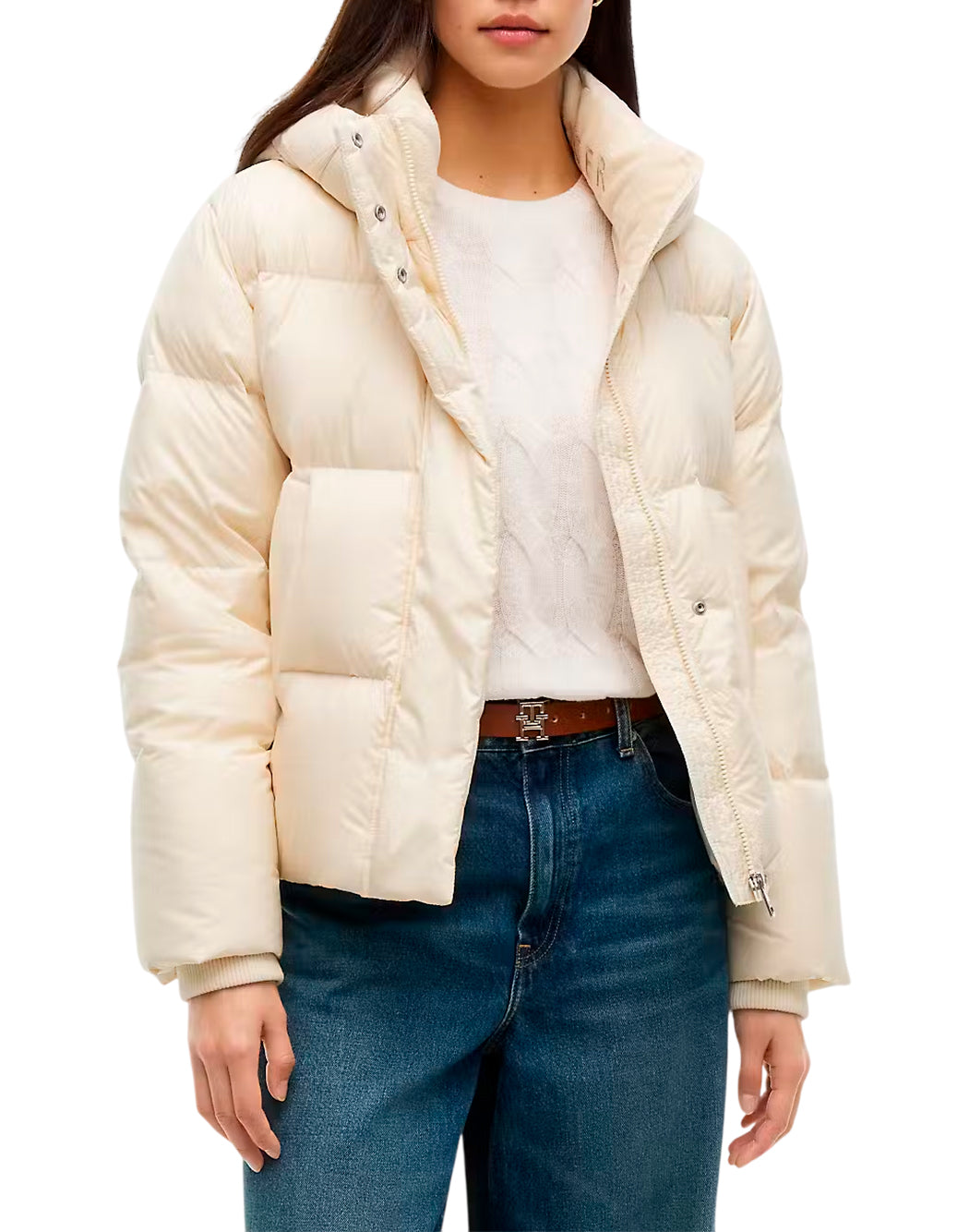 Tommy Hilfiger Piumini corti da Donna Tommy hilfiger, colore Neutro Neutro