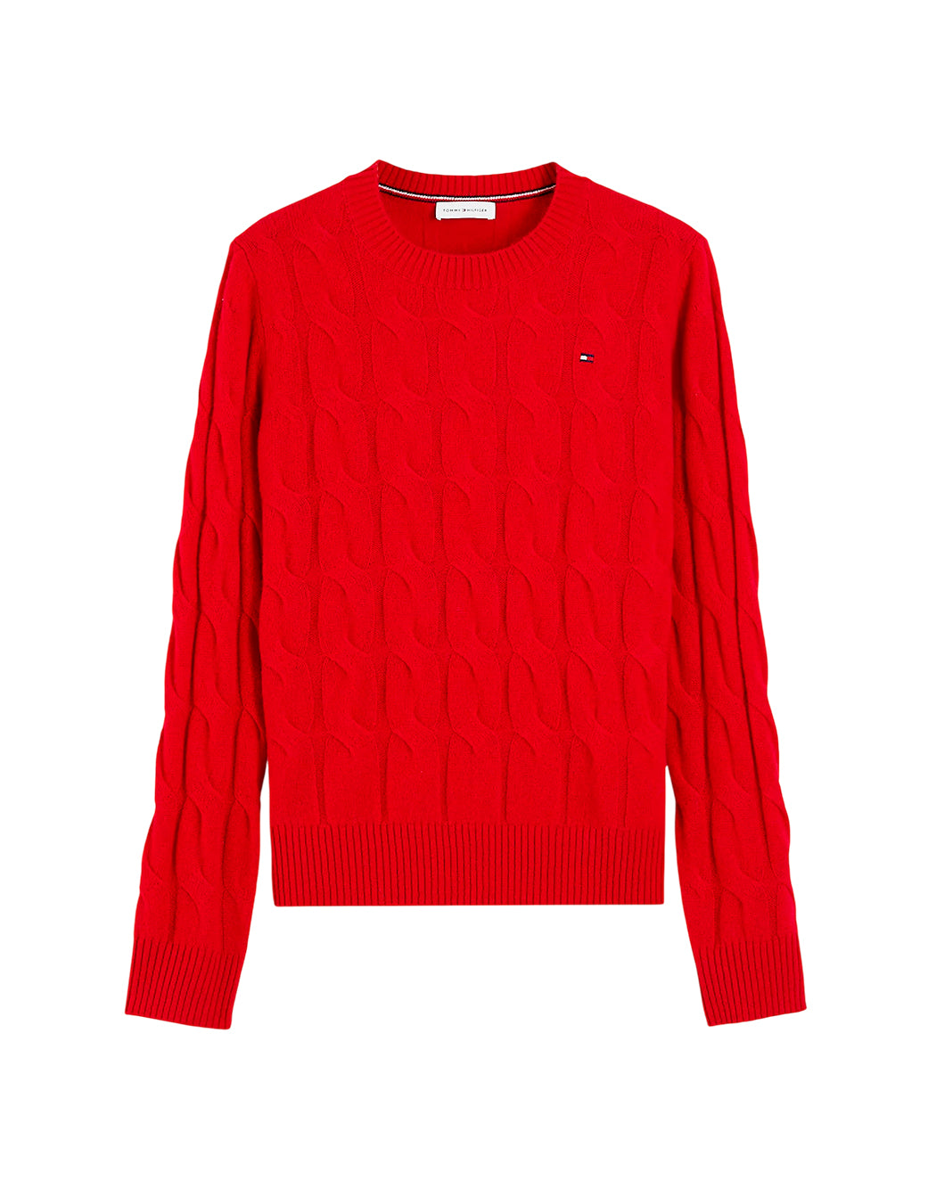Tommy Hilfiger Maglie girocollo da Donna Tommy hilfiger, colore Rosso Rosso