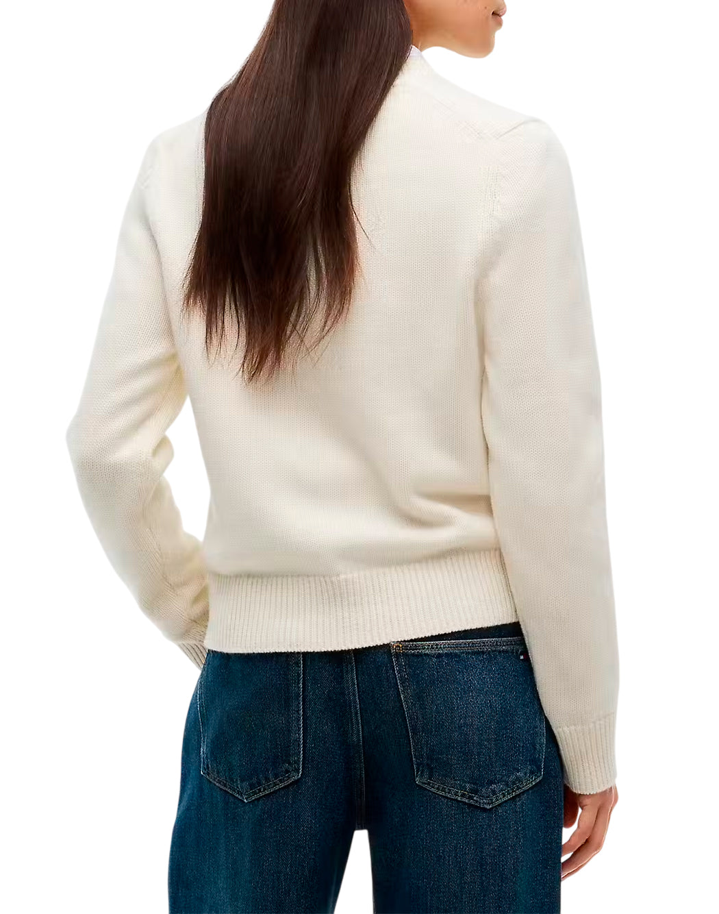 Tommy Hilfiger Maglie girocollo da Donna Tommy hilfiger, colore Bianco Bianco