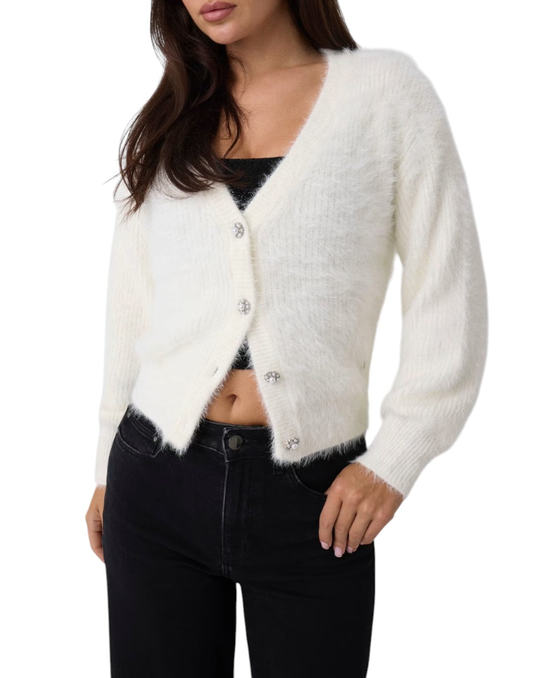 Guess Cardigan e giacche in maglia da Donna Guess, colore Neutro Neutro
