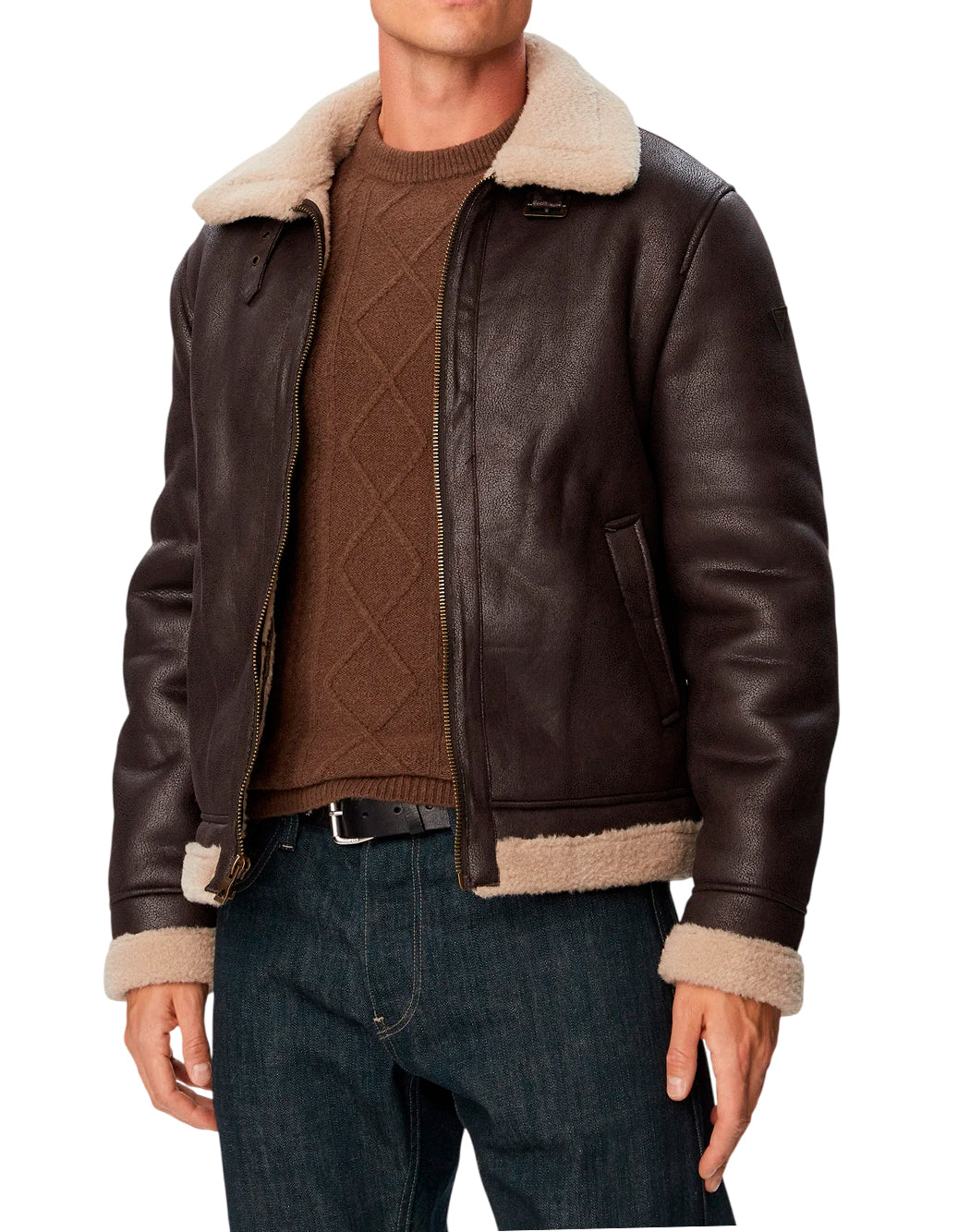 Guess Pellicce e montoni da Uomo Guess, colore Marrone Marrone