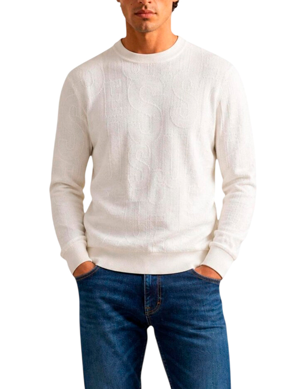 Guess Maglie girocollo da Uomo Guess, colore Neutro Neutro