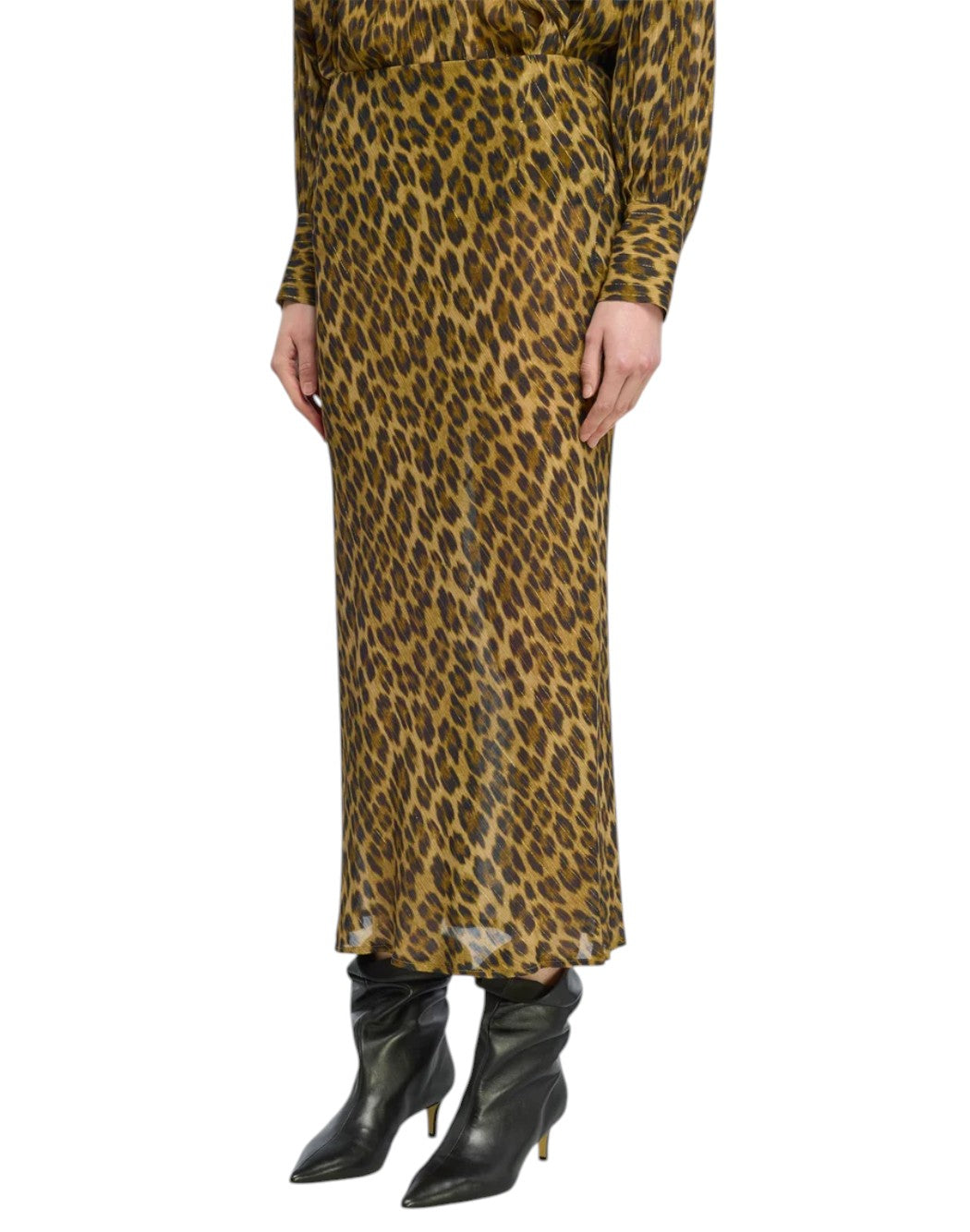 Semi-couture Gonne midi da Donna Semi-couture, colore Marrone Marrone