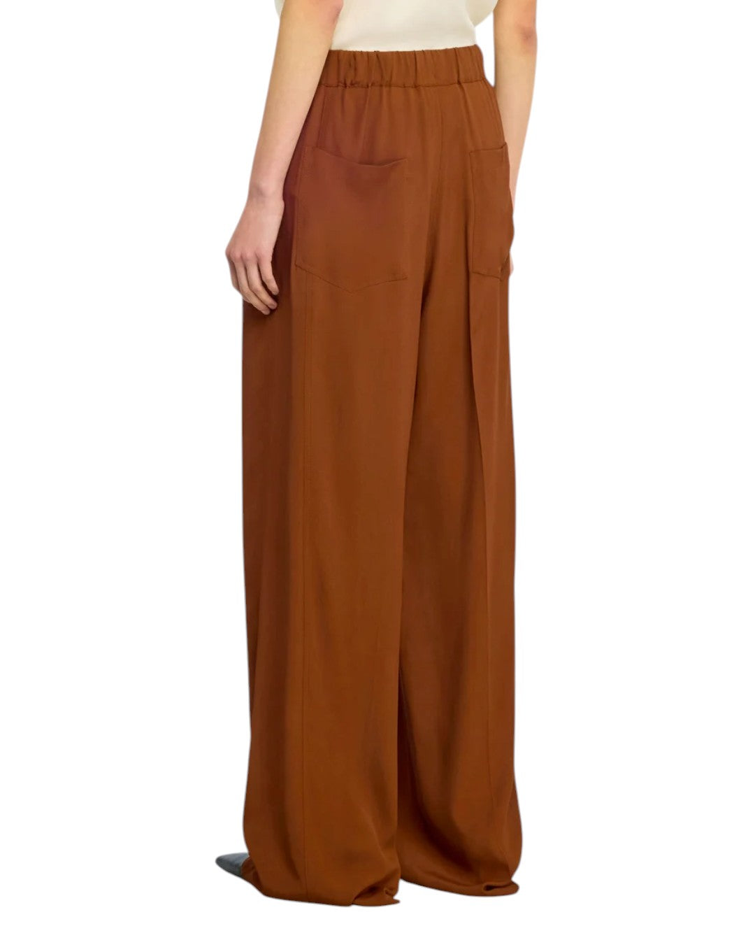 Semi-couture Pantaloni flared da Donna Semi-couture, colore Marrone Marrone