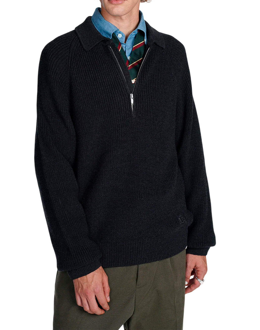 Baracuta Polo maniche lunghe da Uomo Baracuta, colore Grigio Grigio