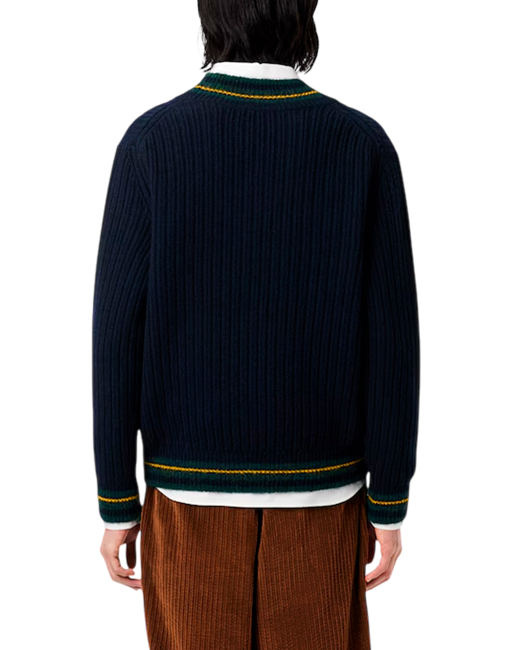 Lacoste Maglie scollo a v da Uomo Lacoste, colore Blu Blu