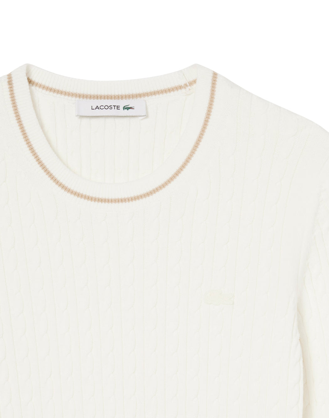 Lacoste Maglie girocollo da Donna Lacoste, colore Bianco Bianco