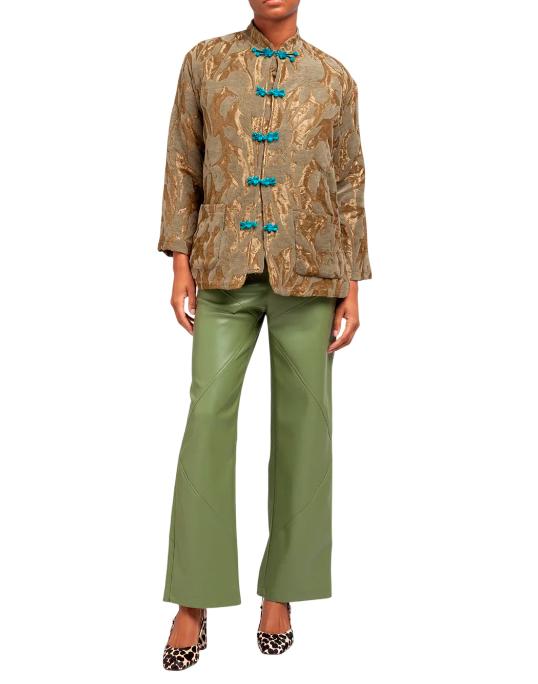 Weili Zheng Giacche casual da Donna Weili zheng, colore Verde Verde