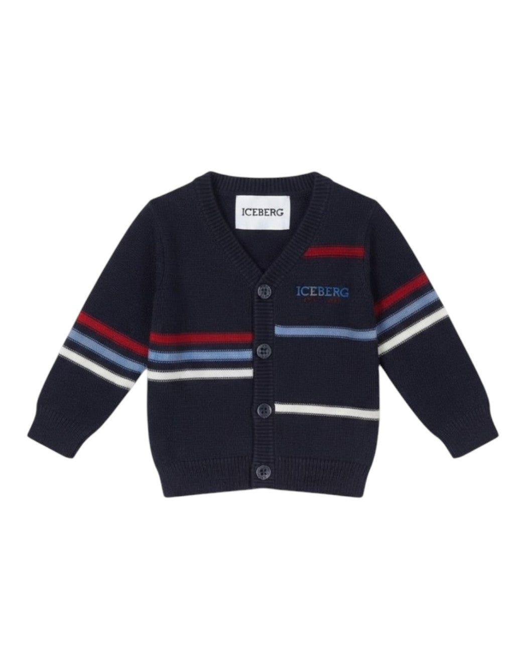 Iceberg Cardigan da Bambino Iceberg, colore Blu Blu