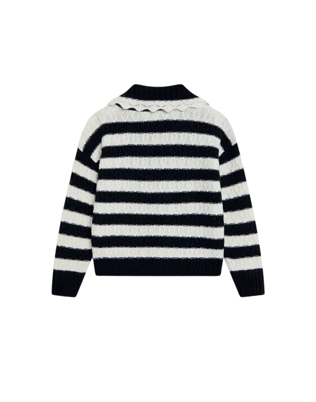 The New Society Polo maniche lunghe da Bambina The new society, colore Blu Blu
