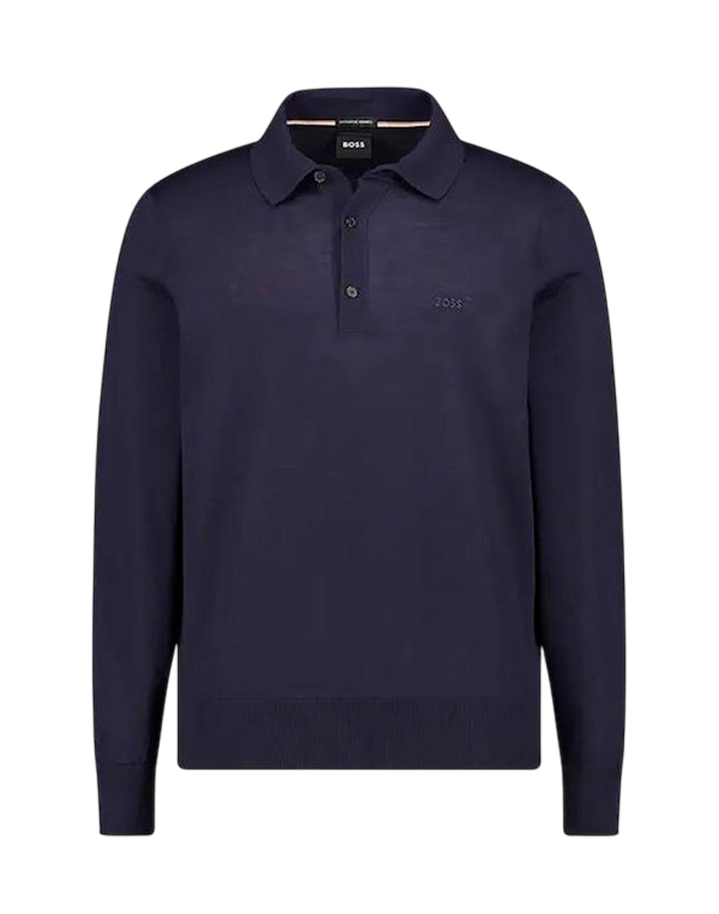 Boss Polo maniche lunghe da Uomo Boss, colore Blu Blu