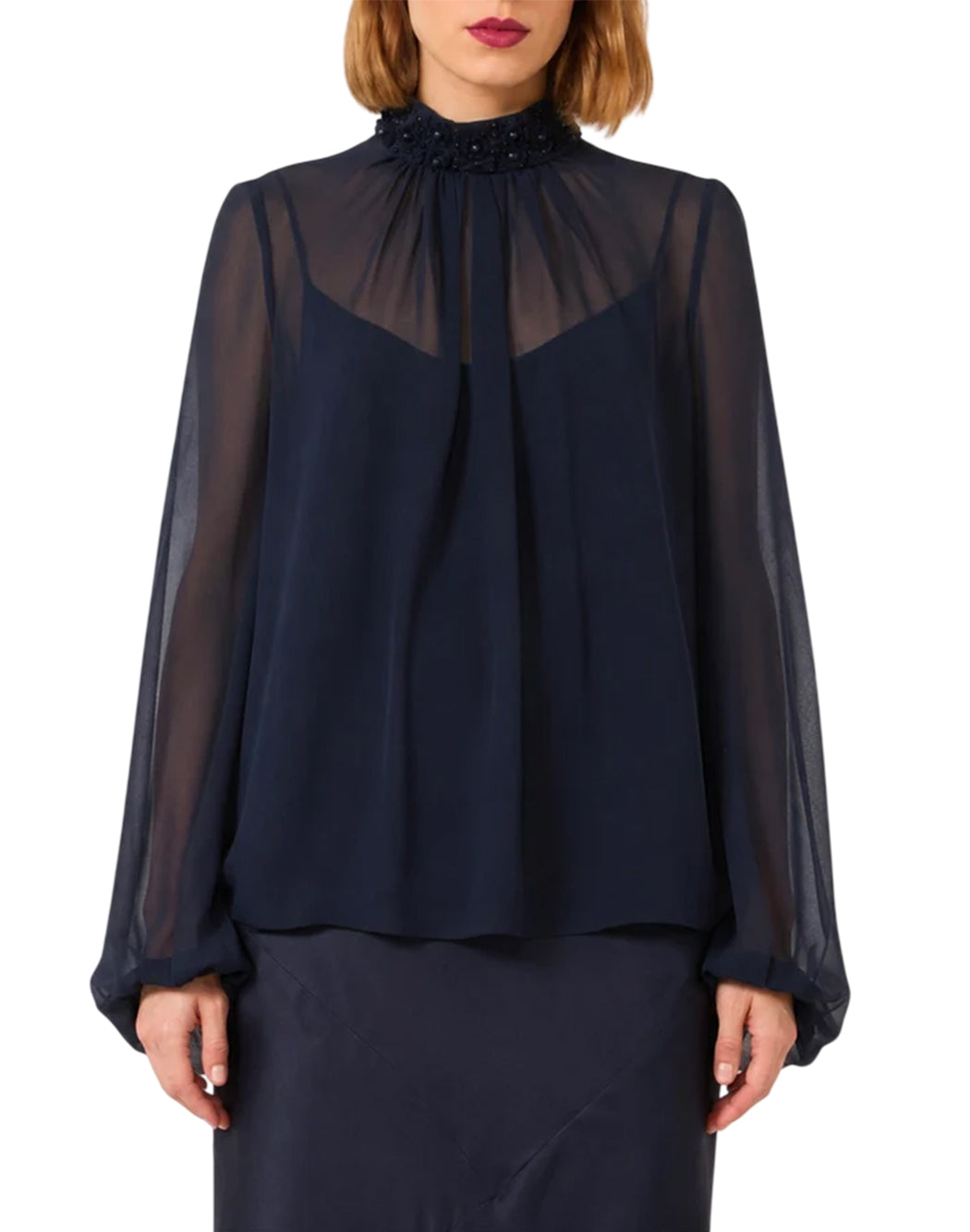 Max Mara Studio Elegante Bluse da Donna Max mara studio elegante, colore Blu Blu
