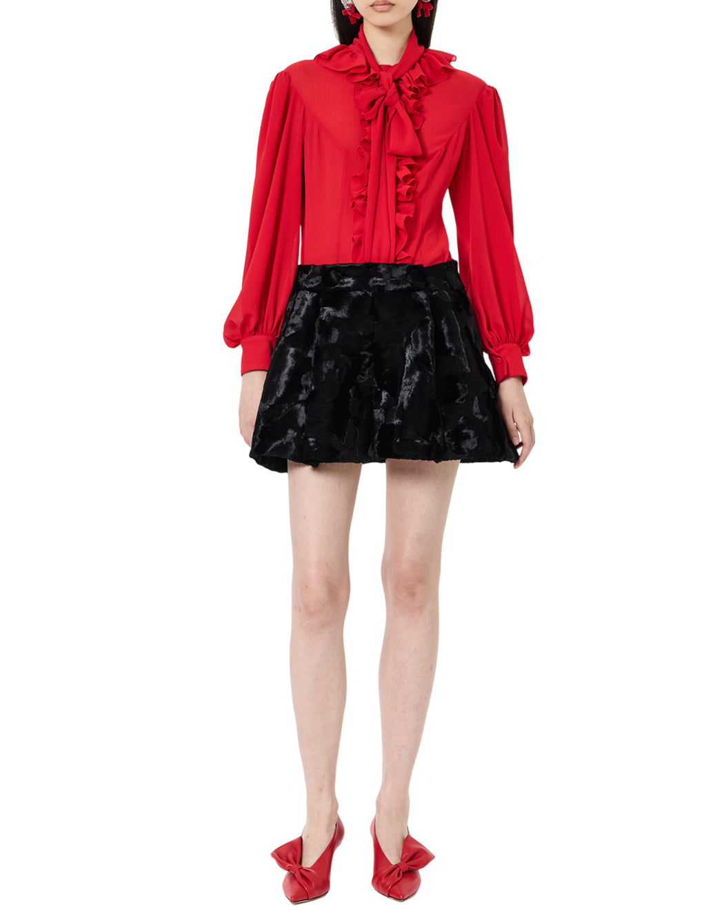Vivetta Shorts in tessuto da Donna Vivetta, colore Nero Nero