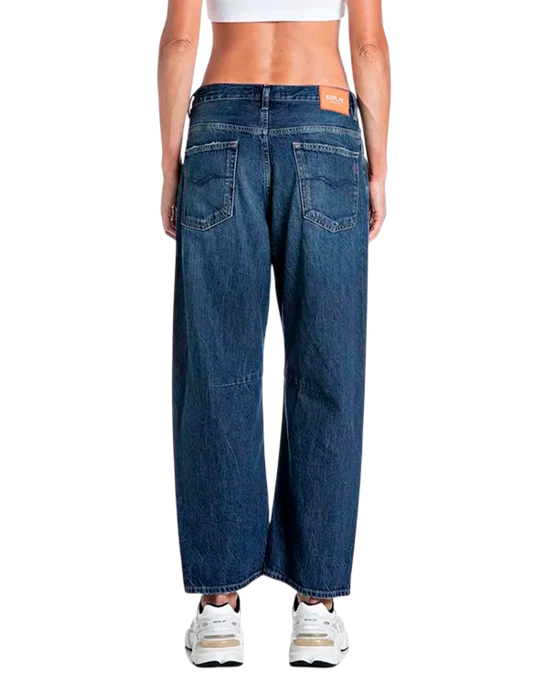 Replay Jeans a vita alta da Donna Replay, colore Blu Blu