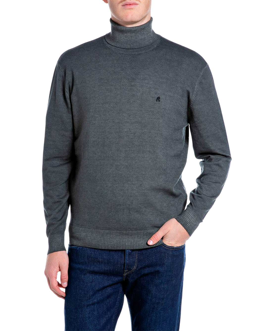 Replay Maglie collo alto da Uomo Replay, colore Grigio Grigio
