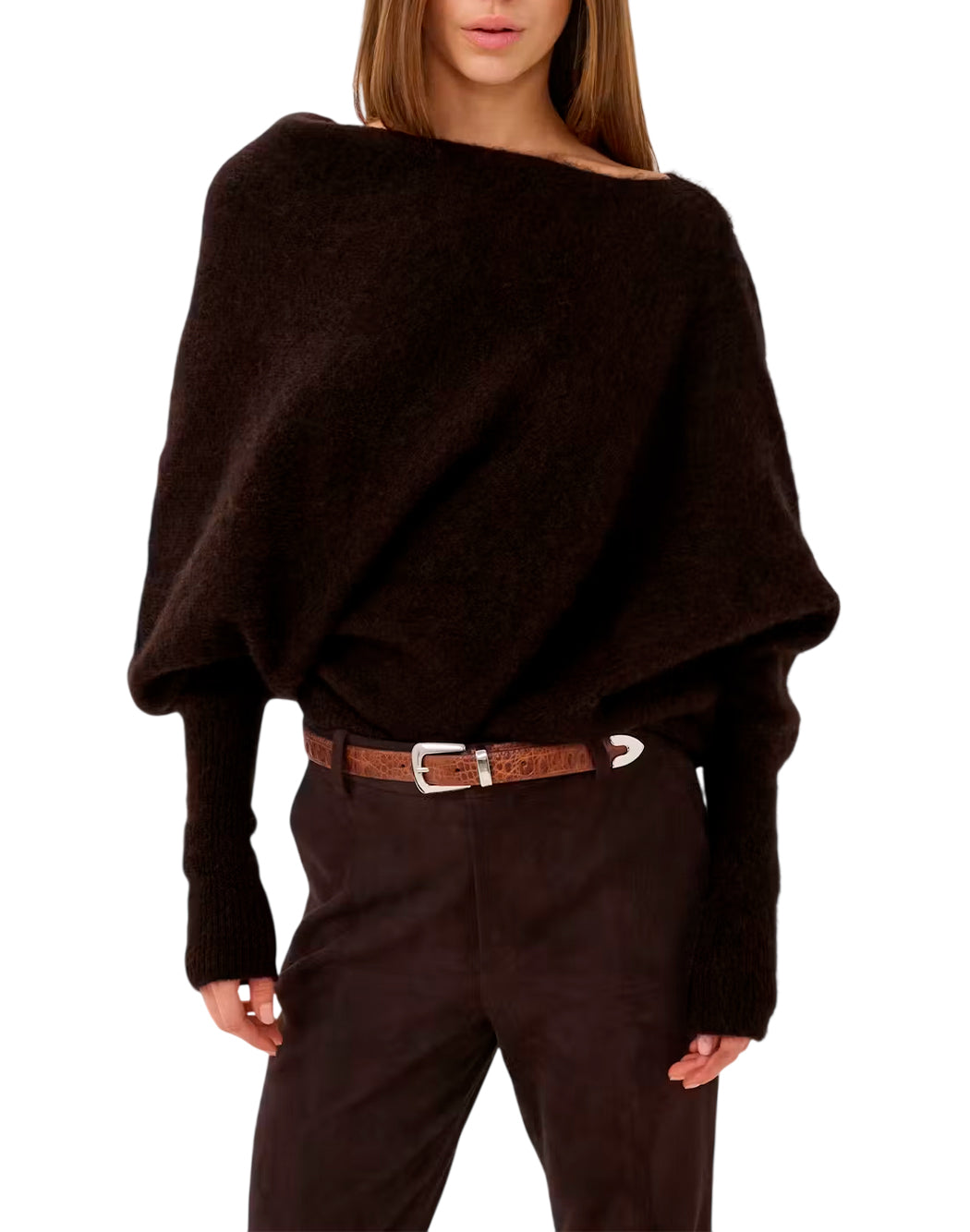 Gestuz Maglie girocollo da Donna Gestuz, colore Marrone Marrone