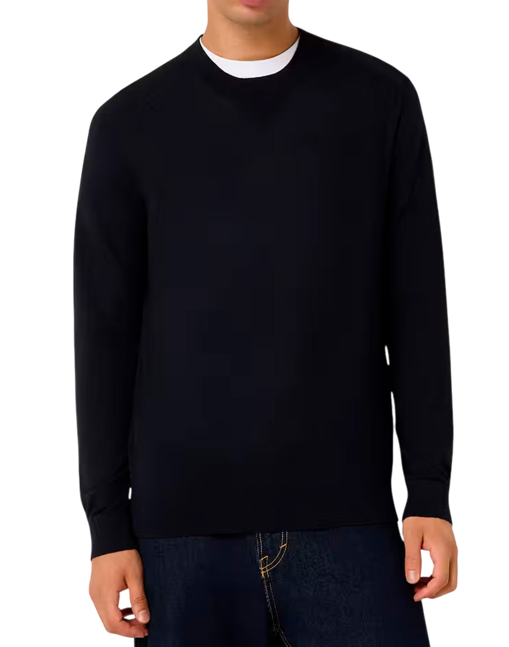 Armani Exchange Maglie girocollo da Uomo Armani exchange, colore Blu Blu