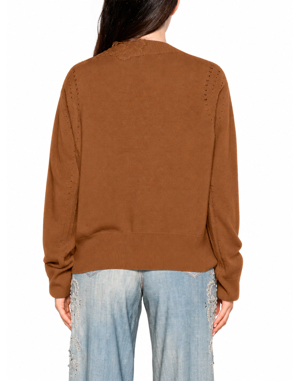 Ermanno Scervino Cardigan e giacche in maglia da Donna Ermanno scervino, colore Marrone Marrone