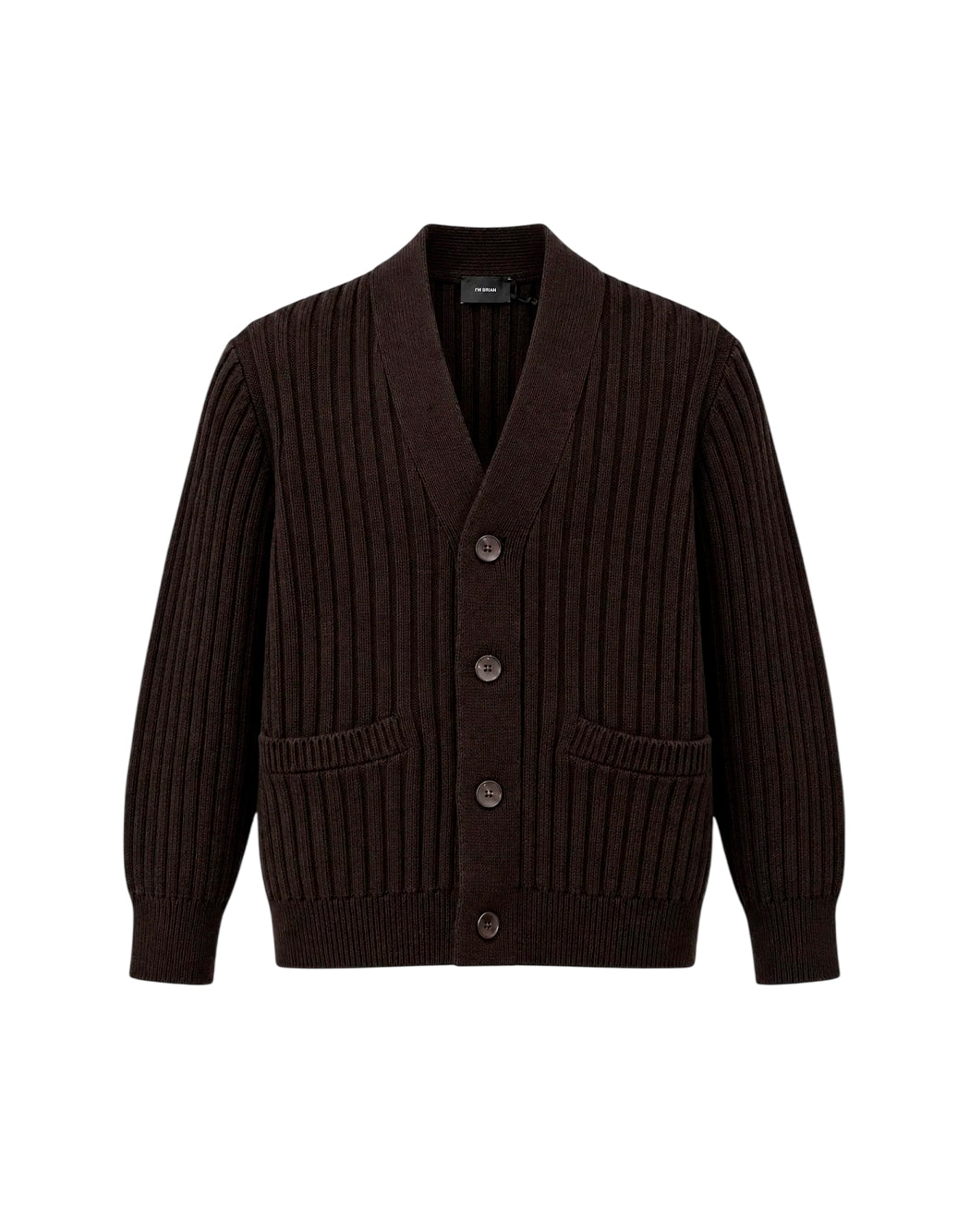 I'm Brian Cardigan da Uomo I'm brian, colore Marrone Marrone