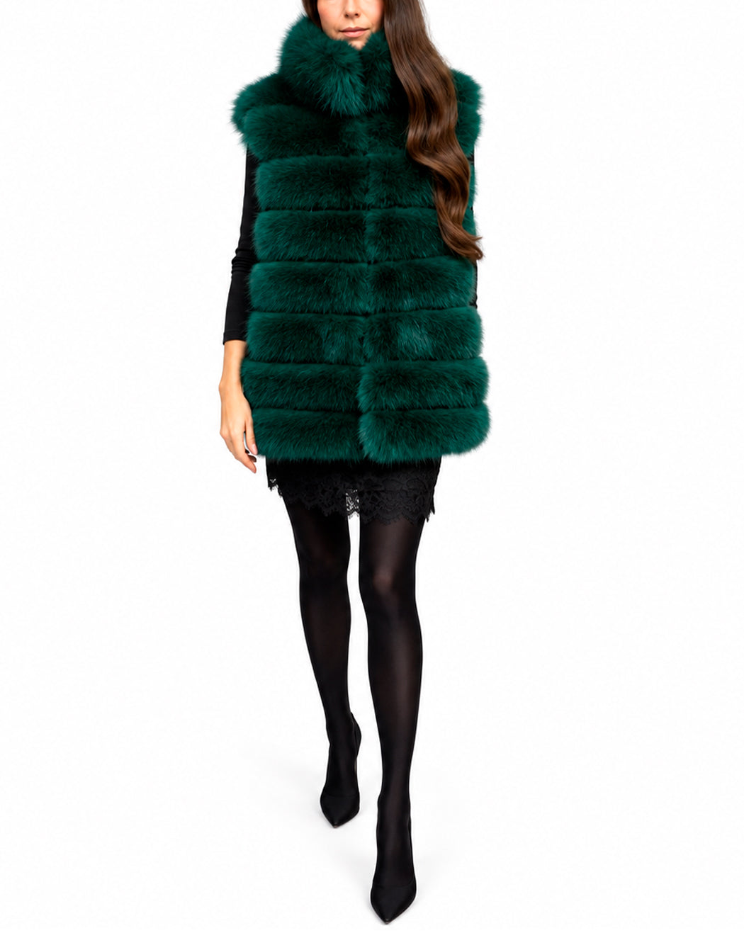 P&t Furs Eco-pellicce ed eco-montoni da Donna P&t furs, colore Verde Verde