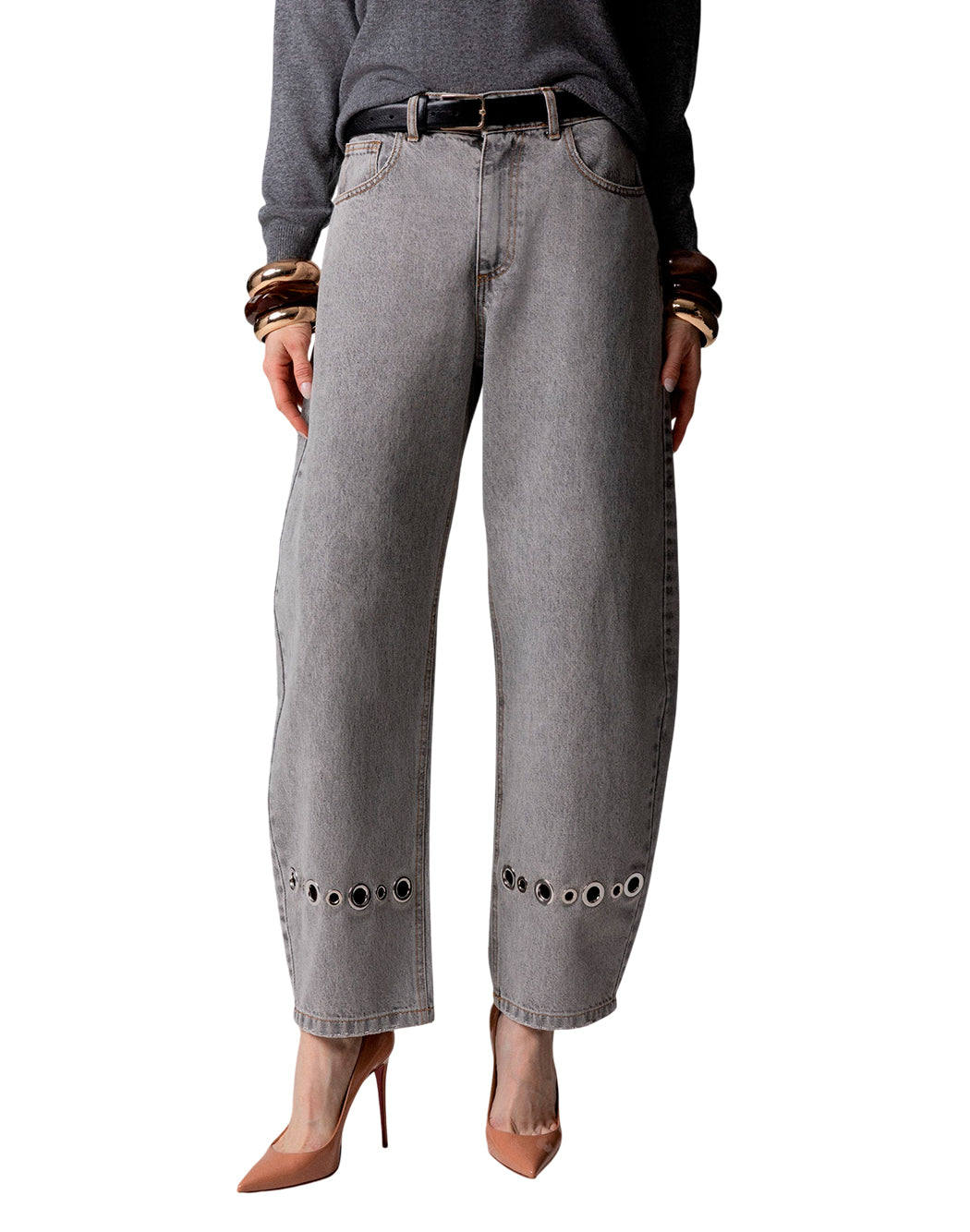 Odi Et Amo Pantaloni eleganti da Donna Odi et amo, colore Grigio Grigio