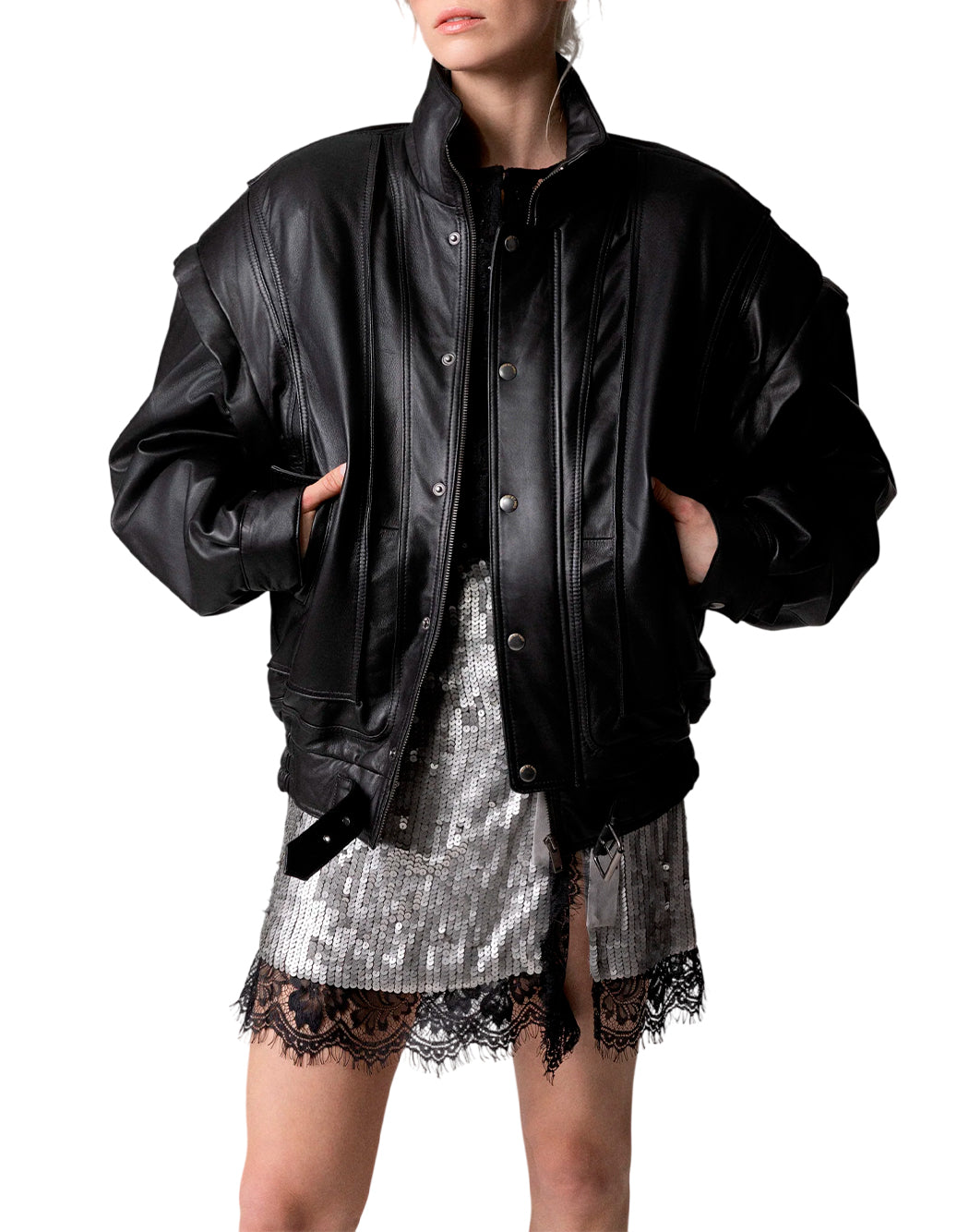 Odi Et Amo Bomber da Donna Odi et amo, colore Nero Nero