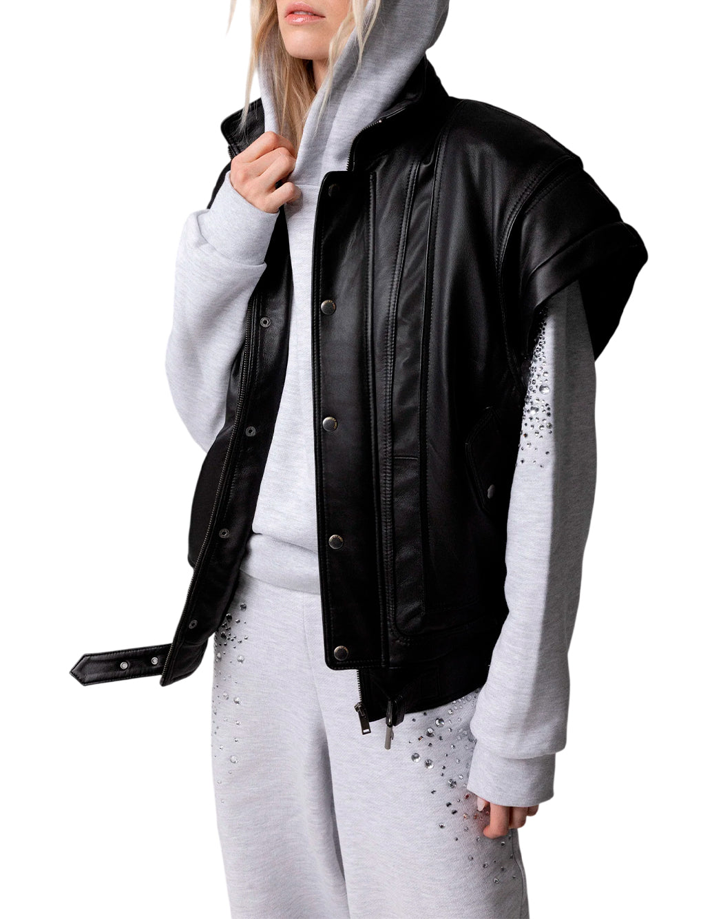 Odi Et Amo Bomber da Donna Odi et amo, colore Nero Nero