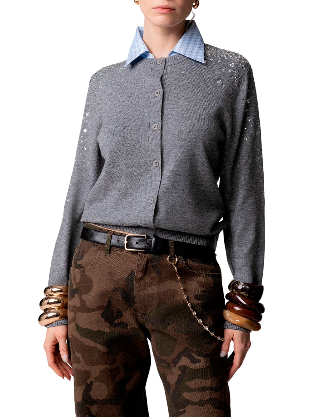 Odi Et Amo Cardigan e giacche in maglia da Donna Odi et amo, colore Grigio Grigio
